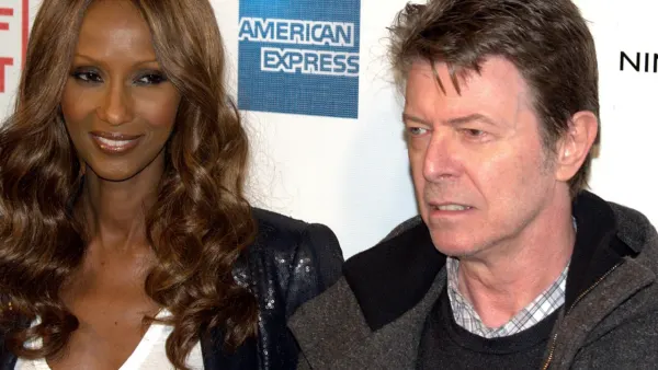 Iman et David Bowie lors d’une première au festival de Tribeca en 2009