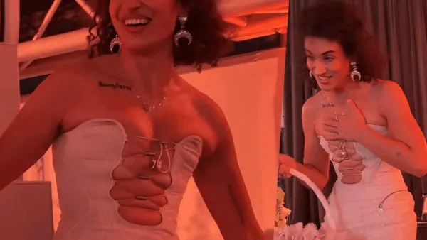 "Elle l’a mise à l’envers", Camélia Jordana : la robe qu’elle a choisi pour son mariage symbolique suscite énormément de gêne