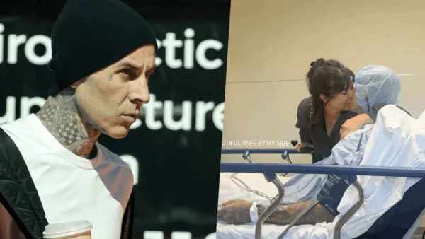 Kourtney Kardashian : son compagnon Travis Barker partage des photos inquiétantes sur son lit d'hôpital