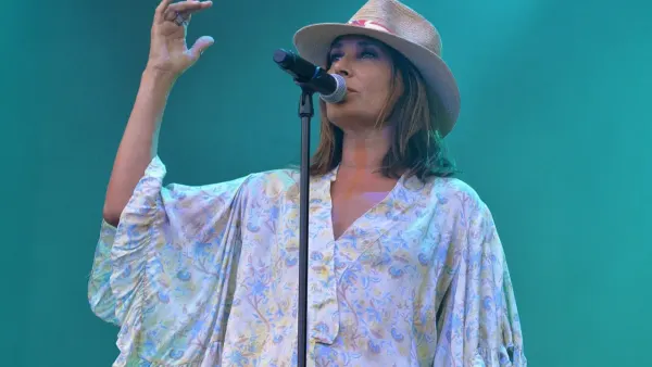 Photo d’archives : French singer Zazie on stage, 2019 Papillons de nuit festival in Saint-Laurent de Cuves, Normandy, France.