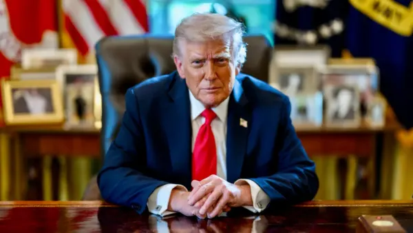 Donald Trump dans son portrait officiel de juin 2026