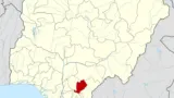 Carte du Nigeria avec l’État d’Ebonyi mis en évidence