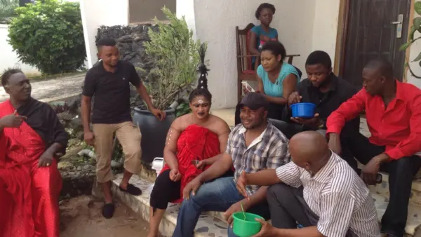 Tournage d’un film Nollywood à Awka en 2014