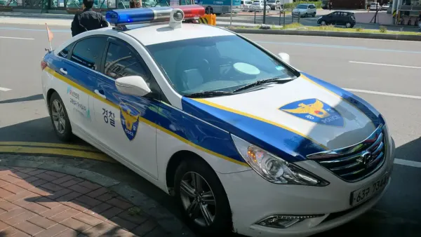 Véhicule de police sud-coréen à Incheon