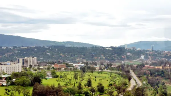 Vue du centre de Kigali au Rwanda en 2018