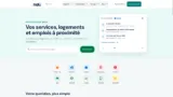 Page d’accueil de Nati et ses rubriques de services, immobilier, emploi et loisirs
