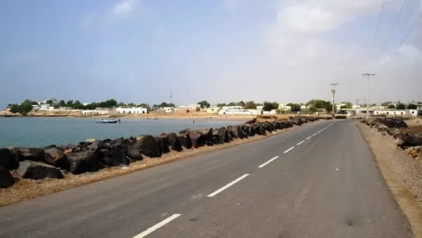 Vue du littoral d’Obock à Djibouti en 2010