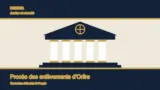 Illustration d’un palais de justice pour le procès lié aux enlèvements d’Oriire