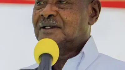 Portrait du président ougandais Yoweri Museveni