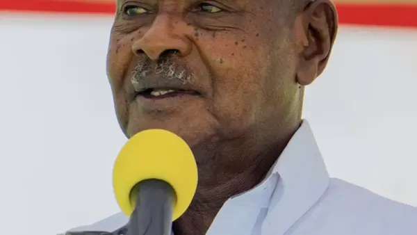 Portrait du président ougandais Yoweri Museveni